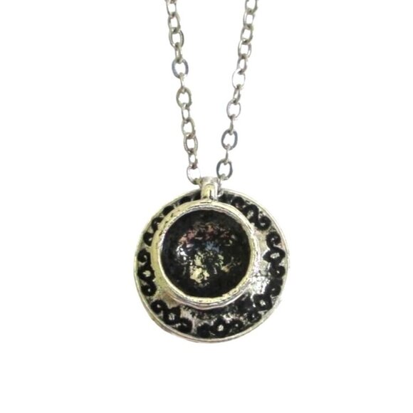 Teacup & Saucer Pendant Necklace With 18" Stainless Chain Tea Lover Gift - Picture 3 of 6